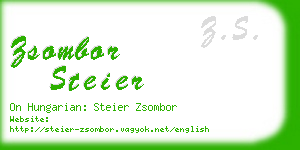 zsombor steier business card